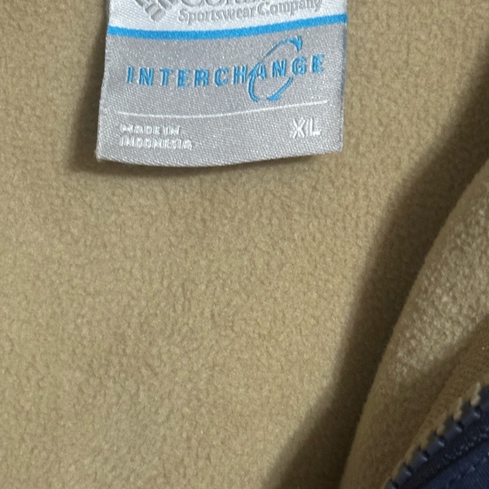 Columbia NWT Nocturnal Blue Tan Sherpa Drop Ridge 3-in-1 Interchange Jacket - Picture 7 of 15